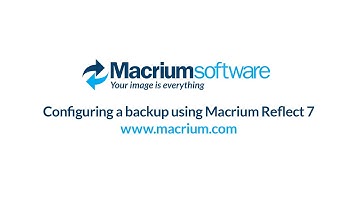 Configuring a Backup with Macrium Reflect