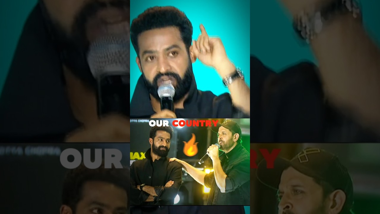 Jr NTR's SHOCKING 🤌 Praise for Hrithik Roshan? | War 2 Pre Release Event