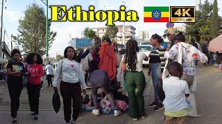 ገራሚው ሰፈር ሳሪስ Addis Ababa Walking Tour (531) Saris, 🇪🇹 Ethiopia [4K]