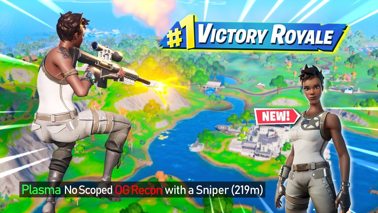 FIRST TRICKSHOT with *NEW* RECON EXPERT in Fortnite... (must see)