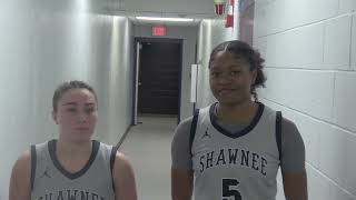 Shawnee State's Lexi Deaver and Chianne Gloster -- Wilberforce