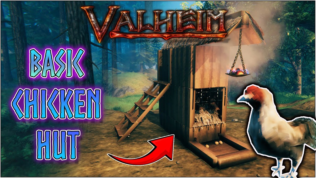 Easy Chicken Hut that doubles as a Breeder 🐔🥚 |  Valheim 2025
