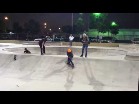 Amanda Castillo skate run at Downey Skatepark