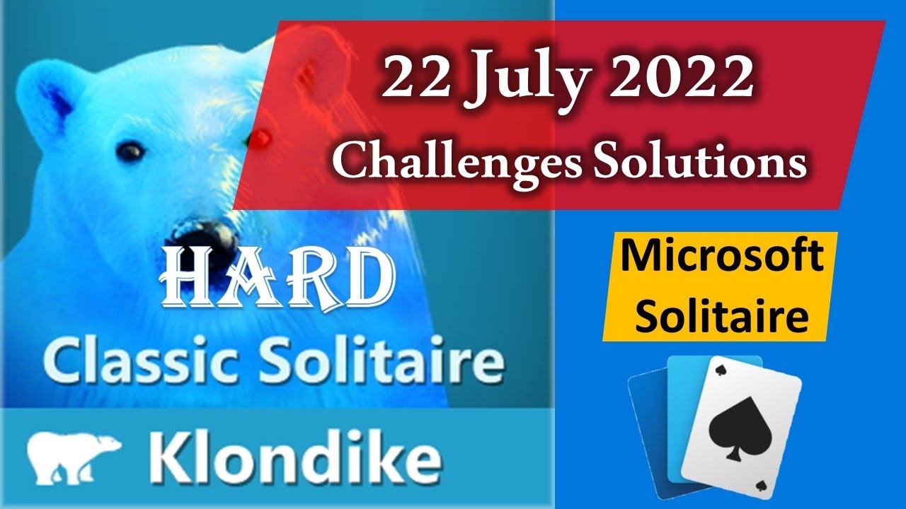 Microsoft Solitaire Collection Daily Challenge Solutions Klondike 22.07.2022