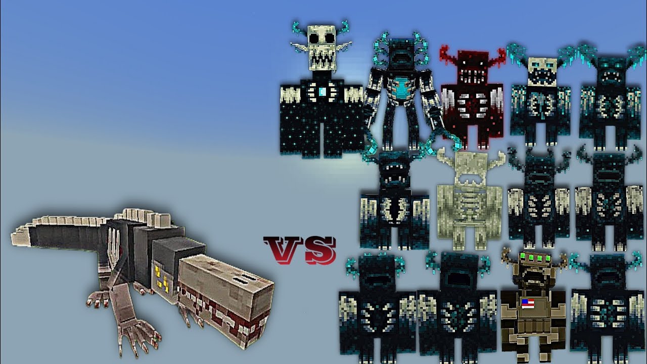 SCP 682 vs Warden Plus (Wardens) | Minecraft Bedrock | Mob Battle