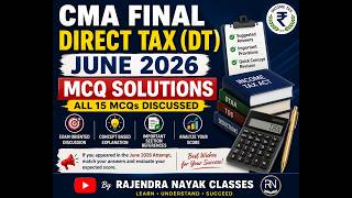 CMA FINAL DT JUNE 2026 MCQ SOLUTIONS