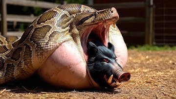 Amazing Rescue Team: The Battle to Save a Depressed Pig from the Giant Python