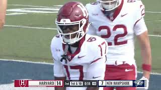 Harvard Football Wins its Season Opener Over UNH, 31-7