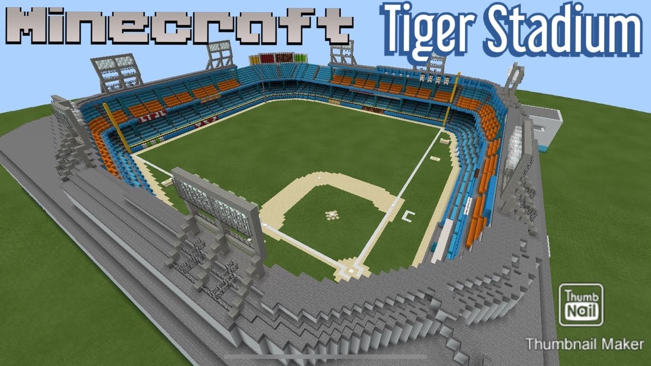 Minecraft Old Tiger Stadium (Detroit) Stadium Tour