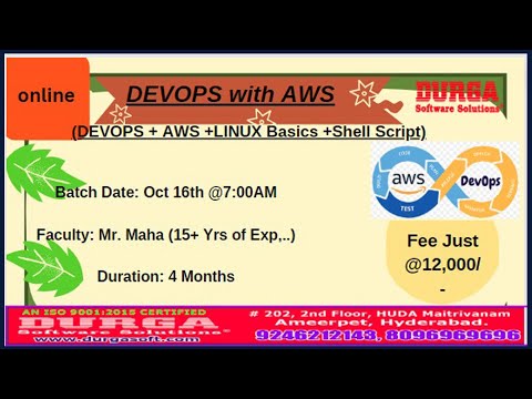 DEVOPS with AWS Online Training @ DURGASOFT