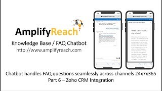 FAQ Chatbot App | Zoho Integration