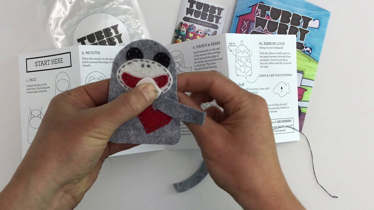 Stitching Socks the Felt Monkey