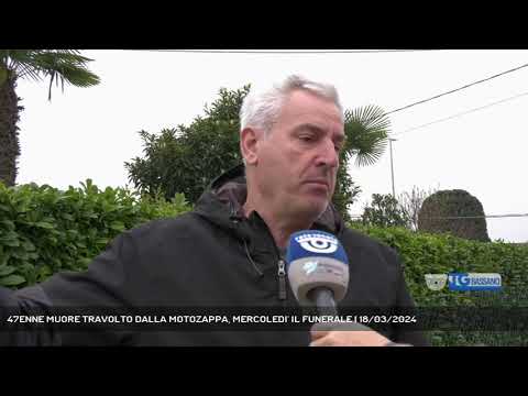 47ENNE MUORE TRAVOLTO DALLA MOTOZAPPA, MERCOLEDI' IL FUNERALE | 18/03/2024