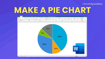 How to Make a Pie Chart in Microsoft Word [2025] | The Knowledge Academy