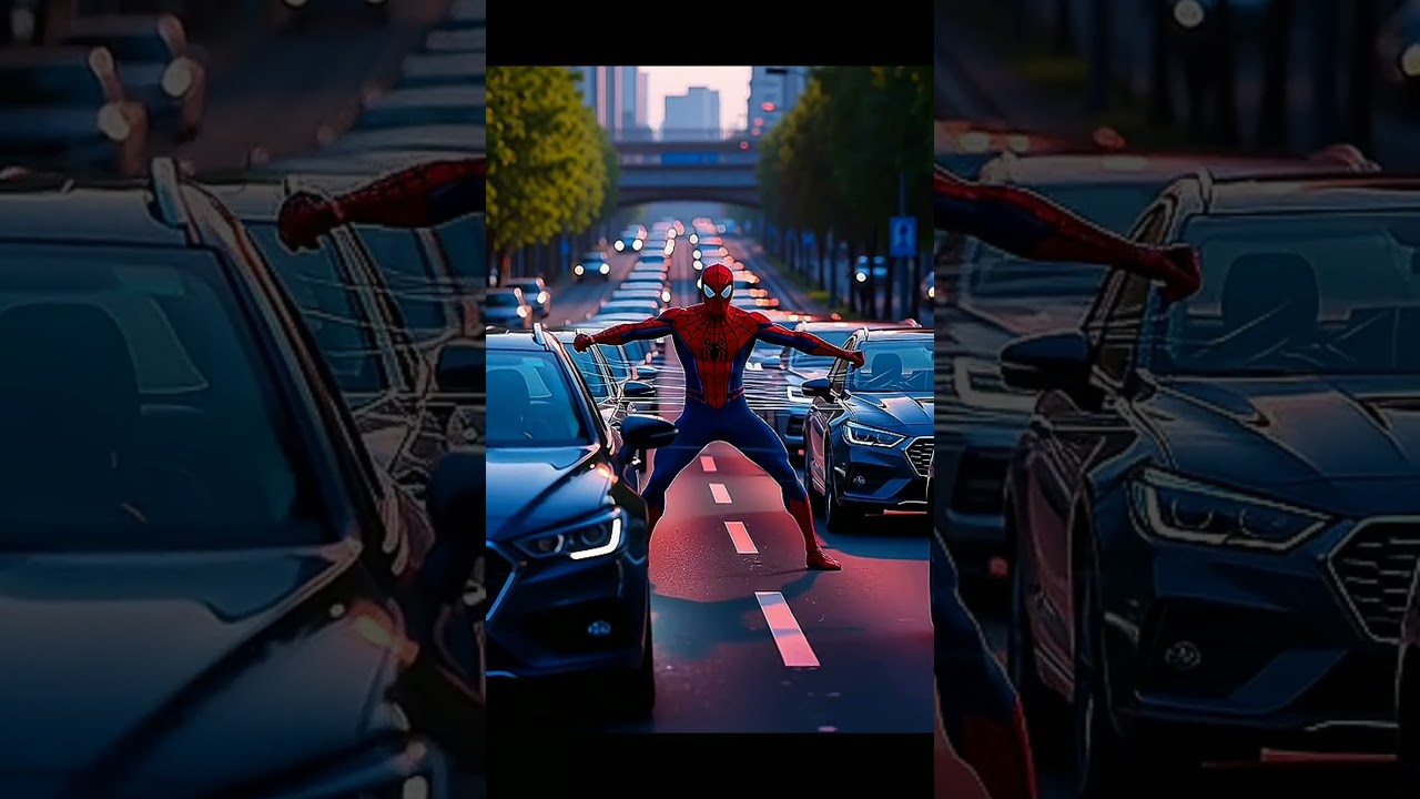 CUTE🥰 PUPPY 🐕 HELPED BY SPIDERMAN EMOTION SHORT 🎯