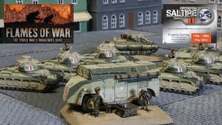 Flames of War Battle Report - 8th Army Armour vs German Infantry