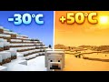 Справжня ТЕМПЕРАТУРА біомів в Minecraft