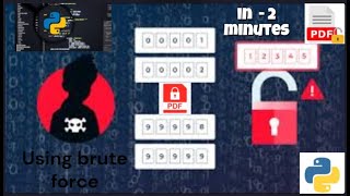 unlock pdf| crack pdf password | bypass any pdf | python | crack any password using a simple code