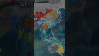Eu4 Ante Bellum Asia Timelapse [1444-1900]  #history #eu4 #timelapse