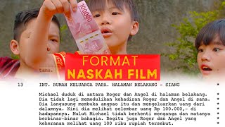 Tutorial Naskah Film Pendek  - Format Skenario