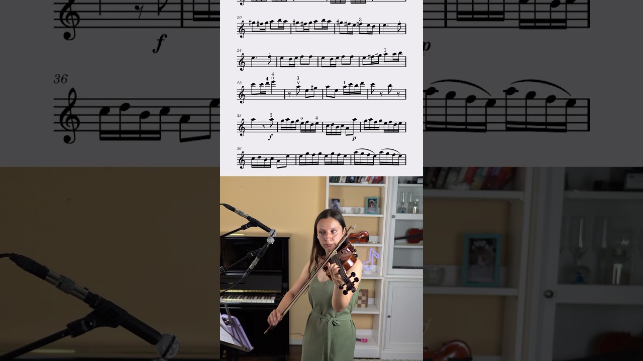 Vivaldi Concerto in A minor 3 Movement Violin Tutorial