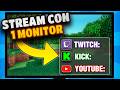 Cómo hacer stream con un solo monitor y ver el chat mientras juegas (Twitch/Kick/MULTISTREAM | OBS)