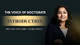 The Voice of Doctorate | Channel Introduction | Doctorate Of Business Administration