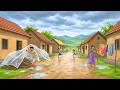 Beautiful Rainy Village Animation | Relaxing Nature Scene