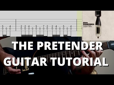 Foo Fighters - The Pretender - FULL Guitar Tutorial (with tabs)