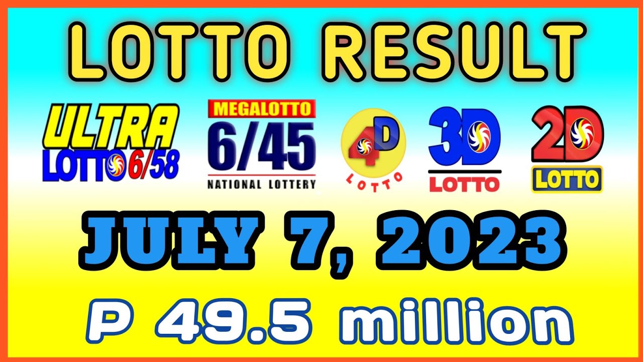 Lotto Result Today 9PM July 7, 2023 Friday YouTube