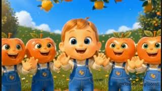  Five Little Apples | Fun Counting Song for Kids | 1 to 5 Nursery Rhyme 🍎🍎