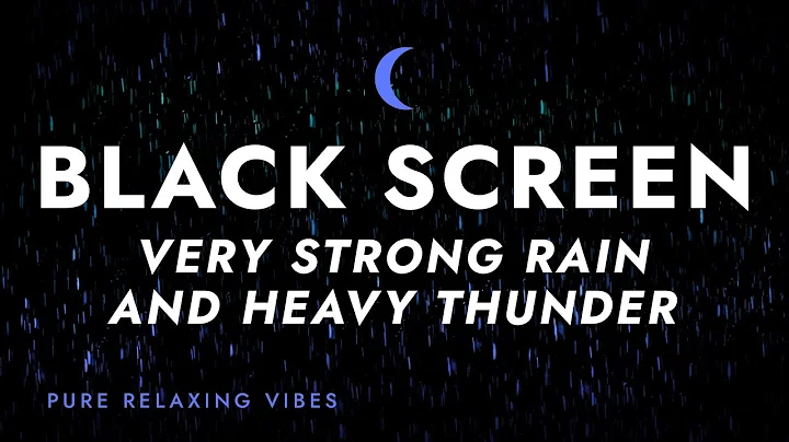 Heavy Rainstorm and Strong Thunder Sounds for Sleeping | Black Screen Rain for Sleep, Fall Asleep - DayDayNews