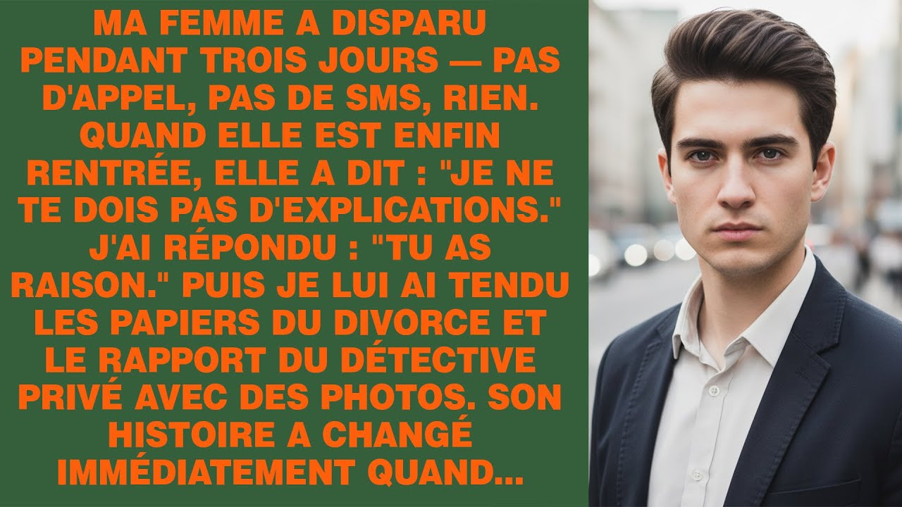 Elle est entrée à 18 h 47, comme si de rien n’était, a posé son sac et m’a demandé ce qu’on mangeait. Trois jours sans un appel, sans un SMS, sa mère avait appelé les hôpitaux, la police avait...