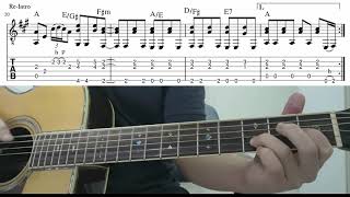 Eric Clapton - Tears in Heaven  Fingerstyle Acoustic Guitar 