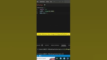 How to Check Memory Size Usage Of Objects With Python #pythonprogramming
