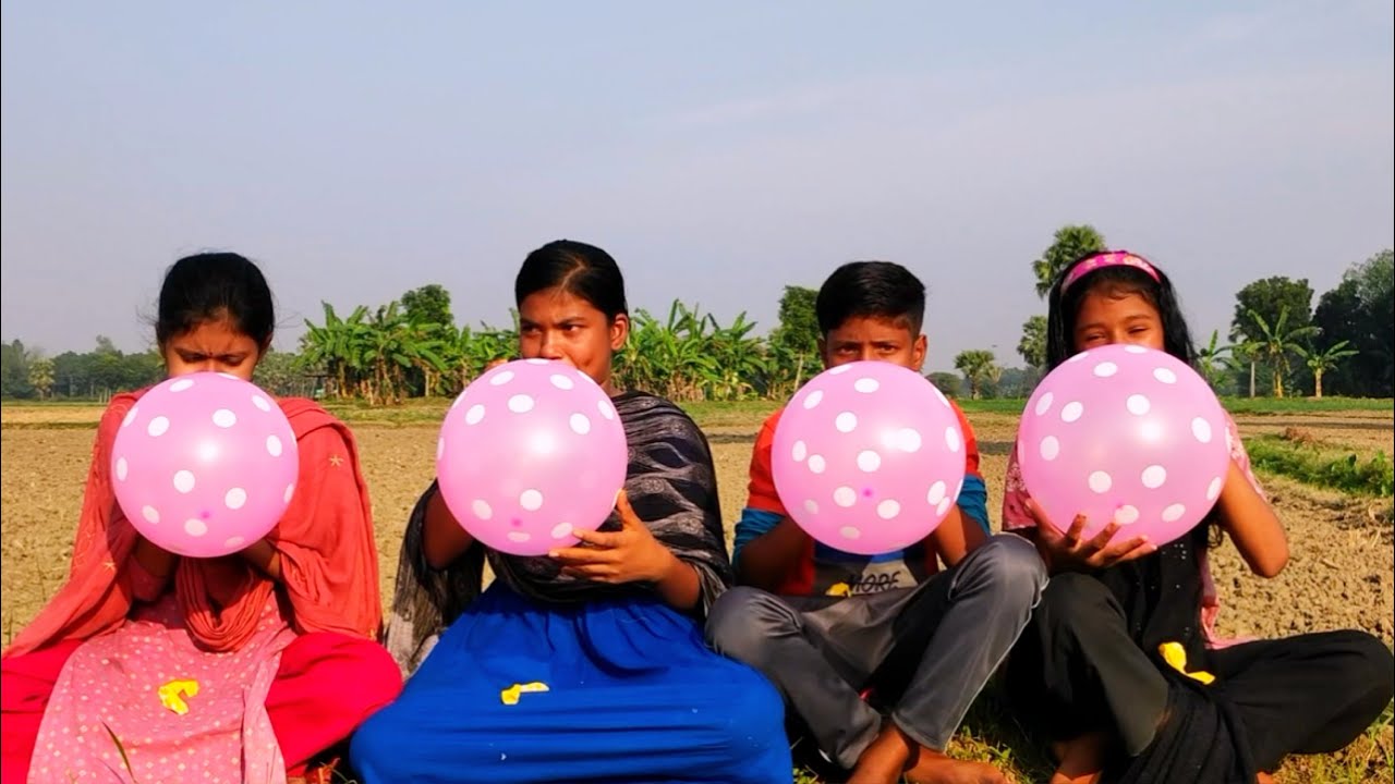 outdoor fun with Flower Balloon and learn colors for kids by I kids episode -424.