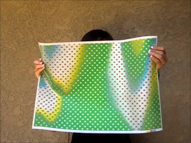 3D printed lenticular sheet.