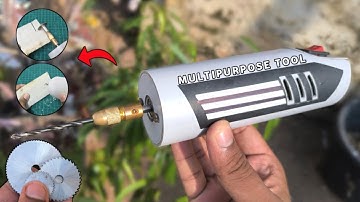 How to make Dremel tool with 775 DC Motor - Drill machine - Multipurpose tool - Xack Projects