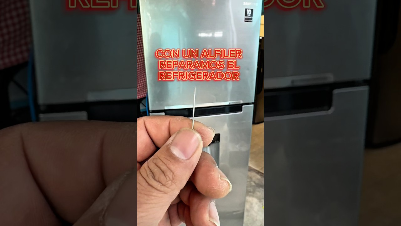 ⁣Con una aguja podemos reparar nuestro refrigerador