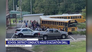 Warren County school district conducts mass evacuation drill
