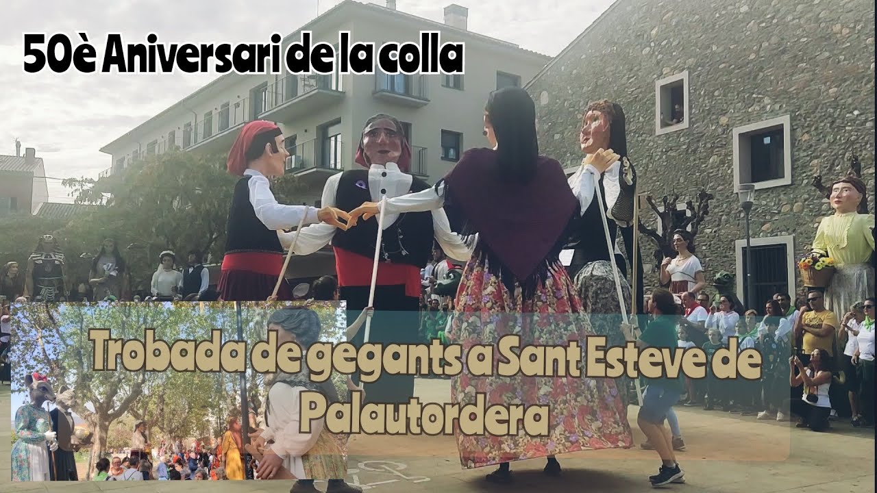 Trobada de gegants a Sant Esteve de Palautordera. 50è aniversari de la colla. 30/10/22