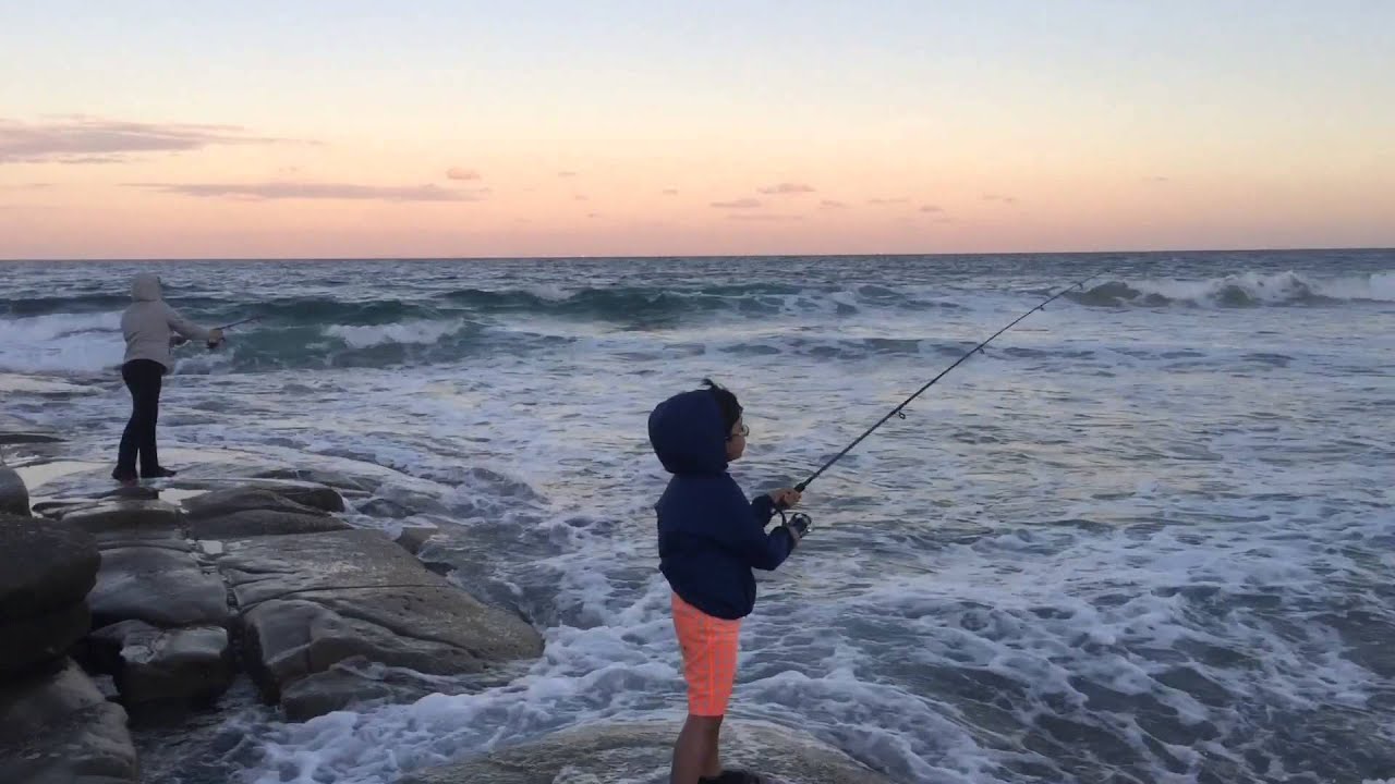 FISHING ON THE ROCKS IN SUNSHINE COAST YouTube