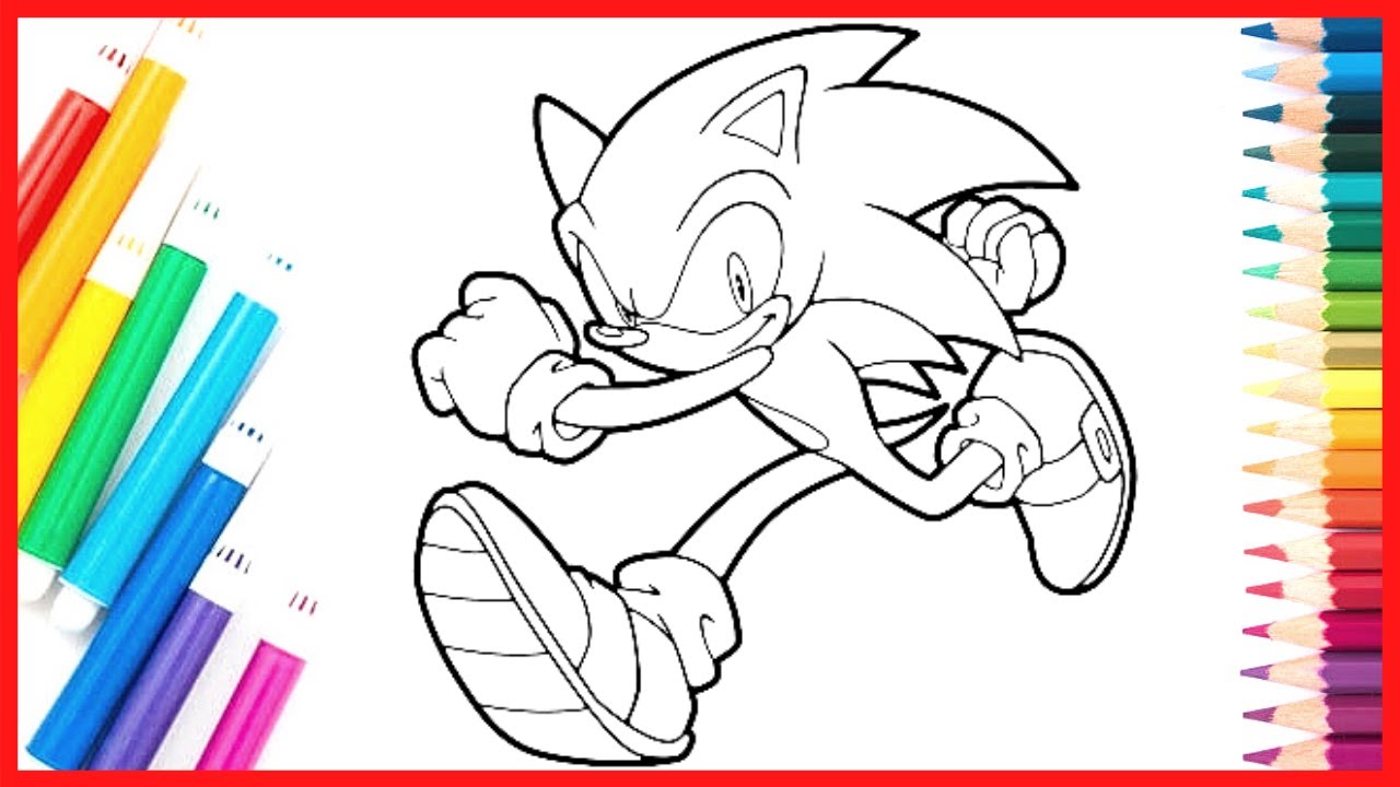 SONIC , COMO PINTAR com tintas guache #10 