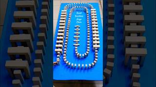 Jenga Chain with 3 Mind-Blowing Sound Variations 🎧 #shorts #jenga #chainreaction