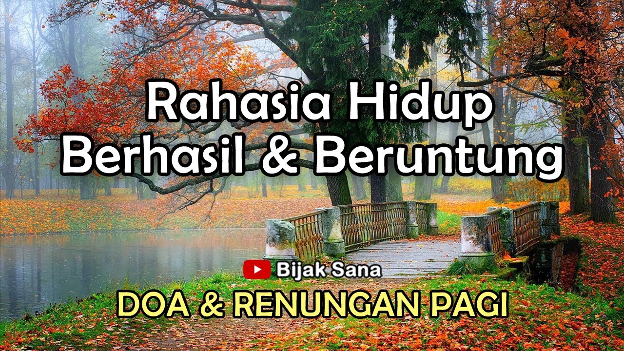 Rahasia Hidup Berhasil & Beruntung - Renungan Pagi Kristen - Doa Pagi - Suara Injil - Firman Tuhan