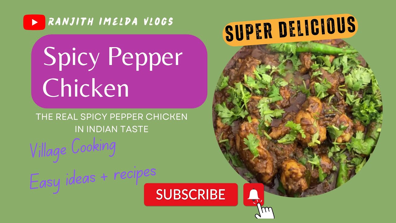 Spicy Pepper Chicken Pepper Chicken Gravy Recipe Peeper Chicken 