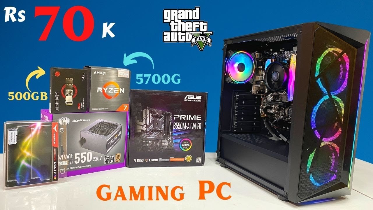Rs 70k Gaming Pc Build Ryzen 7 5700g Mr Pc Wale Youtube