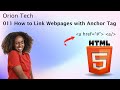 011 HTML - How to Link Webpages with Anchor Tag