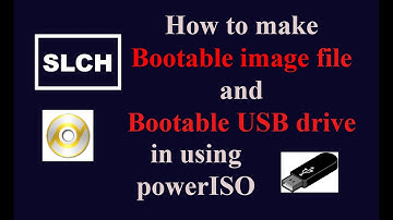 How to make bootable image file and bootable USB drive in using powerISO