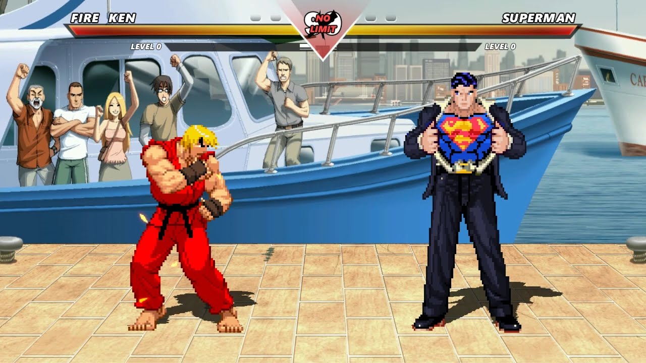 FIRE KEN vs SUPERMAN - Highest Level Insane Fight‼️